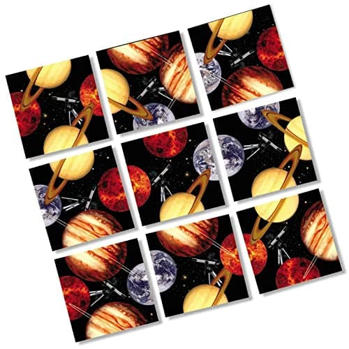 Scramble Squares Planets 9 Piece Challenging Puzzle - Ultimate Brain Teaser and Mind Game for Young and Senior Alike - Engaging and Creative with Beautiful Artwork - by B.Dazzle thumbnail 4