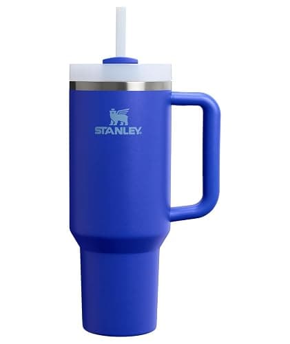 STANLEY Quencher H2.0 Flow State Tumbler, 40 oz, Cobalt | Handle and Straw | 3-Position Lid | Cup Holder Compatible for Travel | Insulated Stainless Steel Cup | BPA-Free - Image 1