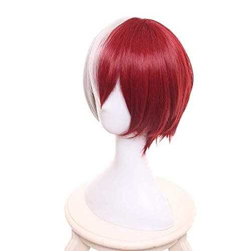 Yamia Anime Cosplay Wig Silver Red Synthetic Hair for Anime Costume Party & Halloween with Free Wig Cap thumbnail 2
