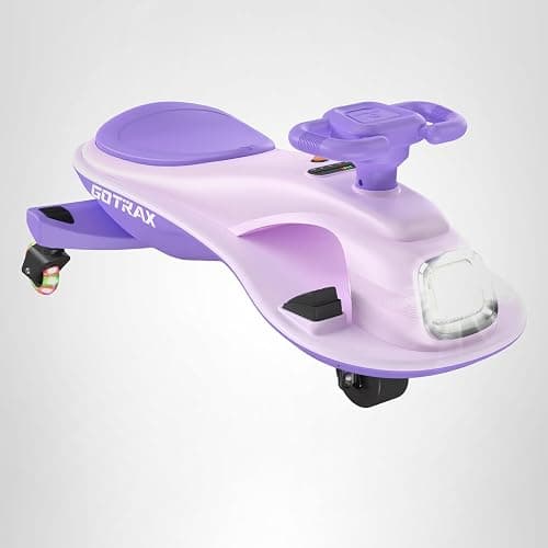 Gotrax WG1 Electric Wiggle Car for Kids, 12V Big Battery up to 120Min Playtime, Music Speaker &Rear Flash Wheels, Battery Display & Easy Assembly w/Pedal Throttle, Crazy Cart Gift for Ages 3+, 132Lbs thumbnail 9