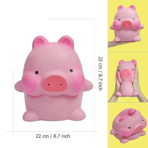 Anboor Squishies Jumbo Pig Kawaii Soft Slow Rising Scented Big Animal Squishies Stress Relief Kid Toys Pink Valentines Day thumbnail 2