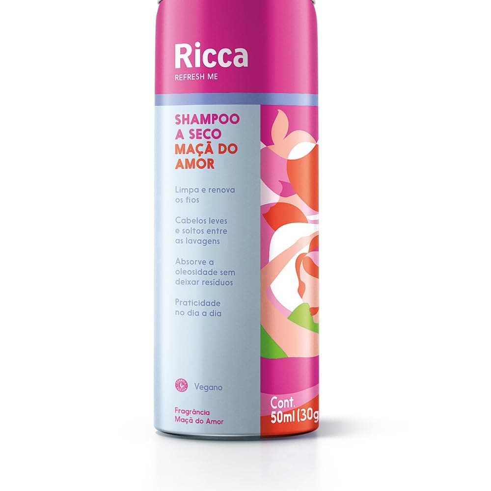 Ricca Shampoo A Seco Maçã do Amor 50ml thumbnail 3