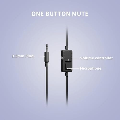 SOMIC G951S Purple Stereo Gaming Headset with Mic for PS4, PS5, Xbox One, PC, Phone, Detachable Cat Ear 3.5MM Noise Reduction Headphones Computer Gaming Headphone Self-Adjusting Gamer Headsets thumbnail 7