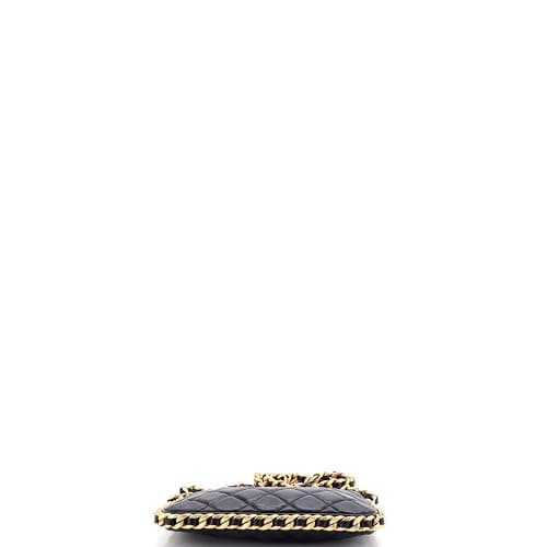 Chanel, Pre-Loved CC Chain Around Hobo Quilted Lambskin Mini, Black thumbnail 5