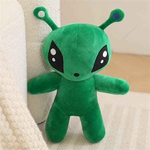OSOCU 13.5in Adorable Green Alien Plush Toy | Ultra-Soft Stuffed Figure | Great for Home & Room Decoration | Ideal Birthday/Halloween for All Genders | a Must-Have for Sci-Fi Lovers thumbnail 2