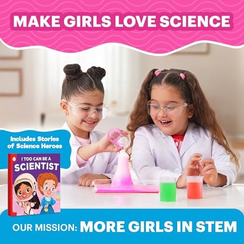 Doctor Jupiter Preschool Science Kit for Kids Ages 3-5 | Toddler Learning Activities, Birthday Gift Ideas for 3-4-5 Year Old Girls | Learning & Educational Toy STEM Kit with 100+ Experiments thumbnail 3