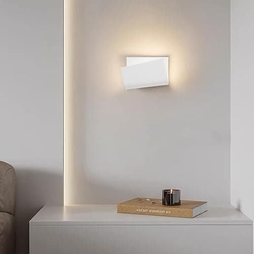 Aimto Wall Sconce Candle Holder Metal Hanging Wall Decorations Wall Candle Holder for Home,Living Room, Bathroom, Dining Room Set of 2（White thumbnail 7