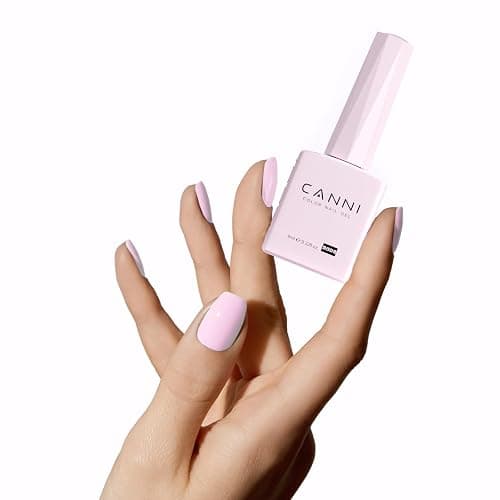 CANNI Light Pink Gel Nail Polish, 1Pcs Baby Pink Gel Polish Soft Pale Color High Gloss Soak Off U V Nail Manicure Salon DIY thumbnail 4