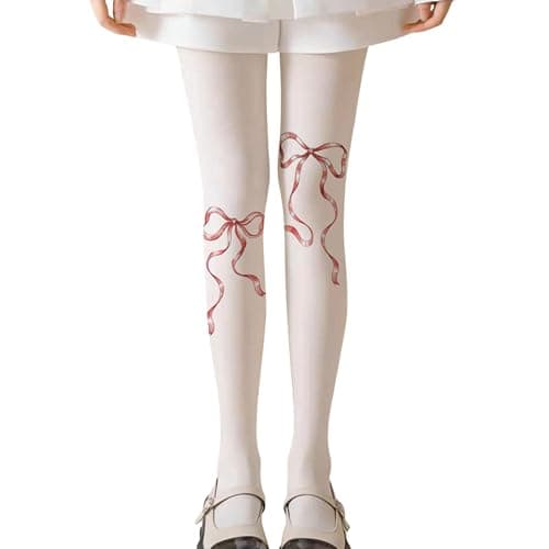 HOKMAH Cute Patterned Tights for Women, Fashion Y2k Kawaii Stockings Funky Tights Aesthetic JK Leggings Pantyhose Academia - Image 1