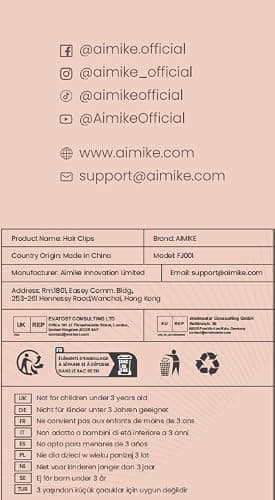AIMIKE 4pcs Hair Clips for Styling: Sectioning No Crease Duck Billed Clips with Silicone Band, Salon Roller Clips for Women thumbnail 7
