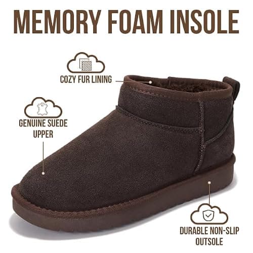 Project Cloud 100% Genuine Leather Ankle Boots for Women - Water Resistant with Memory Foam Insole Winter Boots for Women - Trending Shoes & Comfortable Women's Ankle Boots (Hippy) thumbnail 3