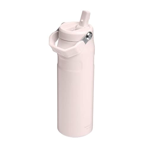 Stanley Flip Straw 2.0 Trinkflasche mit Strohhalm 0.7L - Thermobecher Kühlt 10 Stunden - 3 Tage Eisgekühlt - BPA-frei - Auslaufsicher - Für Getränkehalter - Spülmaschinenfest - Rose Quartz thumbnail 8