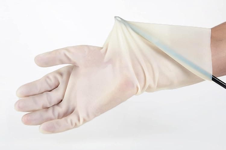 JOYECO Cleaning Gloves Dishwashing Kitchen Gloves Reusable Rubber 3 Pairs - Medium (Pack of 3) - White thumbnail 3