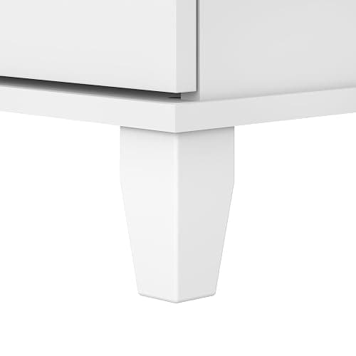 Bush Furniture Somerset 72W 3 Position Sit to Stand L Shaped Desk with Hutch in White | Adjustable Height Table for Home Office thumbnail 9