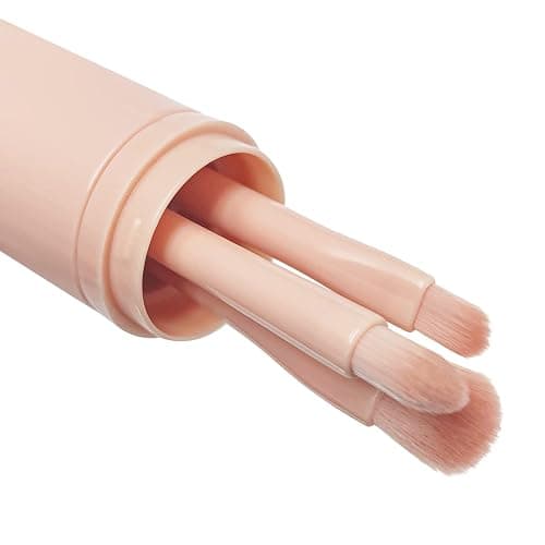 Travel Makeup Brushes Set: 4 in 1 Mini Cute Makeup Brush Retractable Professional Foundation Blending Powder Eye Shadow Brush for Women Facial Cosmetics Makeup Brush Set thumbnail 8