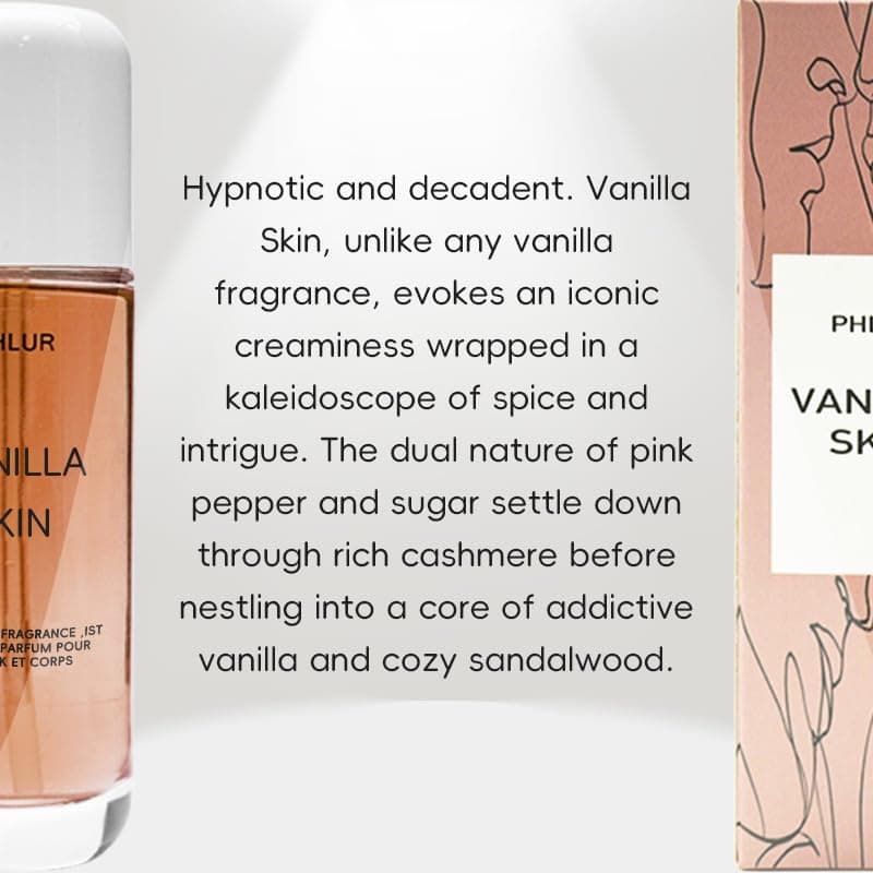 Vanilla Skin Perfume,Vanilla Essential Oil for Skin,Long-Lasting Fragrance Spray for Women, Vanilla Skin Body Mist,Eau De Toilette Spray,Vanilla Hair & Body Perfume Spray (1pcs) thumbnail 5