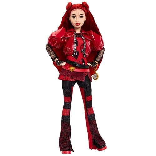 Mattel Disney Descendants: The Rise of Red Fashion Doll & Accessory – Red, Daughter of Queen of Hearts with Movie-Inspired Clothes & Pocket Watch thumbnail 8