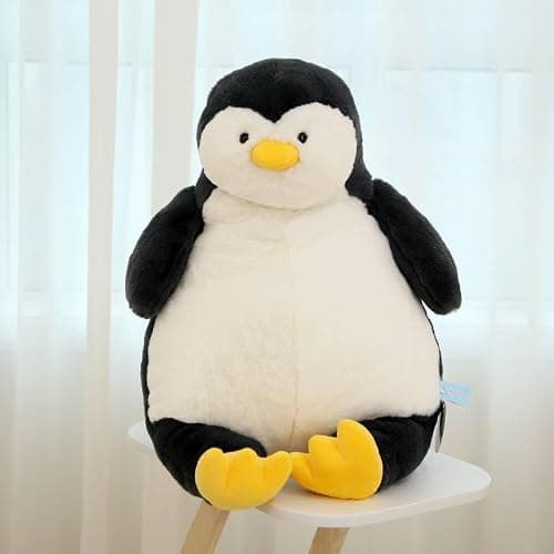 ARELUX 22in Large Penguin Plush Stuffed Animal Hugging Pillow:Soft Giant Sleeping Body Warm Fluffy Pillow Adorable Chubby Plushie Toy Creative Dormitory thumbnail 9