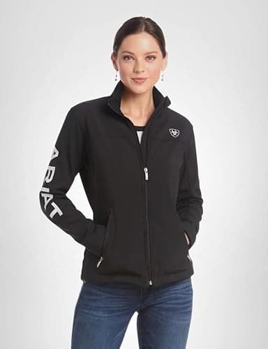 Ariat Women's New Team Softshell Jacket – Wind and Water Resistant Jacket thumbnail 7