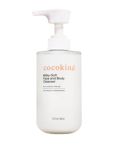 Cocokind Milky Soft Face & Body Cleanser, 13.5 Fl Oz | Hydrating Facial and Body Wash for Sensitive Skin, Gentle Cleanser with Ceramides, Fragrance-Free & Clinically Tested - Image 1