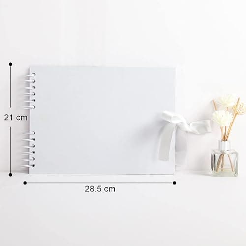 Vienrose Scrapbook Kit 80 Page, DIY Photo Album Memory Book, 28.5x21 cm | Silk Ribbon, Craft Paper Album Holds 240 4x6 Photos for Wedding Guest Book, Anniversary, Baby, Travel, Valentines Day thumbnail 3
