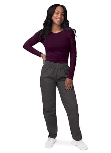 SIVVAN Scrubs for Women - Long Sleeve Comfort Underscrub Tee - X-Small Hunter Green thumbnail 4