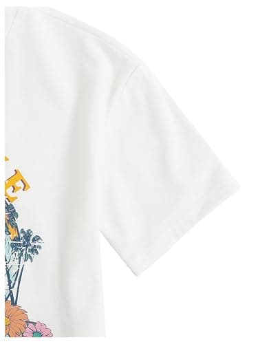 RoseSeek Girl's Graphic Print Tee Shirt Round Neck Short Sleeve T Shirts Summer Cute Trendy Tops thumbnail 6