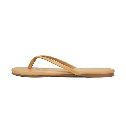 MOAILAOZI Flip Flops for Women With Memory Foam Insole Support,Soft Fabric Fits Comfortably Lightweight Slippers, Non-Slip Durable Beach Sandals Slip On Thong Cushion Flat Dressy thumbnail 7