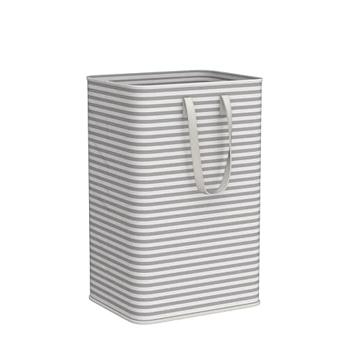 Lifewit 2 Pack Laundry Hamper Large Collapsible Laundry Baskets, Freestanding Waterproof Clothes Hamper with Easy Carry Handles in Laundry Room Bedroom Bathroom College Dorm for Adults, Grey, 2 x 80L - Grey - ‎2 x 80L thumbnail 4