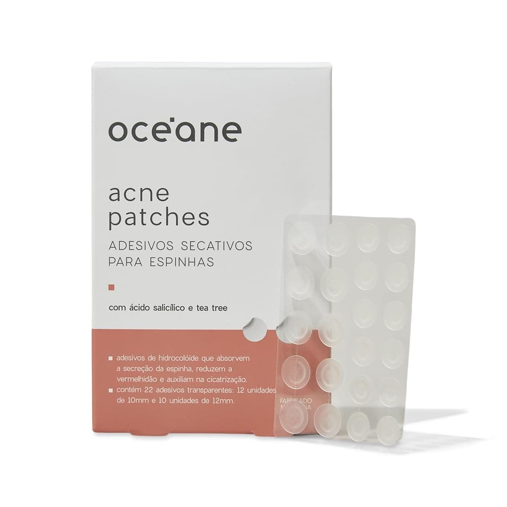Océane Adesivos Secativos Para Espinhas com Ácido Salicílico - Acne Patches 22un - Image 1
