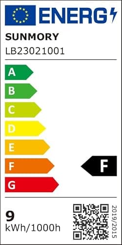 SUNMORY Stehlampe Wohnzimmer, Regal Dimmbar Inklusive 3-Farbtemperatur-LED-Lampe, Stehleuchte für Wohnzimmer, Schlafzimmer, Arbeitszimmer und Büro, Schwarz thumbnail 11