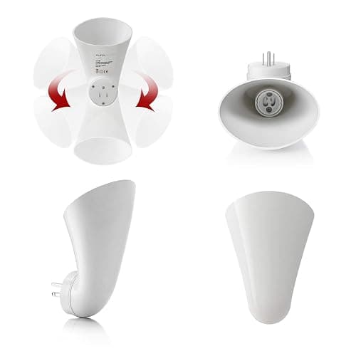 AURAGLOW Plugin GU10 Spotlight Uplighter Wall Sconce Wash Light Plug Socket Outlet Uplight Lamp - NO LED Bulb Included thumbnail 2