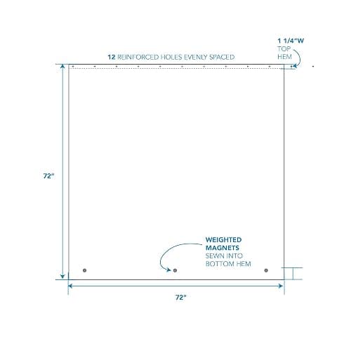 iDesign PEVA Plastic Shower Curtain Liner, Mold and Mildew Resistant Plastic Shower Curtain for use Alone or with Fabric Curtain, 72 x 72 Inches, Frost thumbnail 2