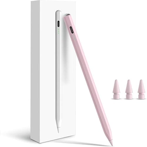 Pencil for Apple iPad A16 10th Generation, Fast Charge Stylus Pen for 2025-2018 iPad A16/11-6th Gen, Air 11"/13" M3/M2/5th-3rd, Pro 13"/11"/M4/12.9", Mini A17 Pro/6/5th Palm Rejection Tilt Sensitivity - Image 1