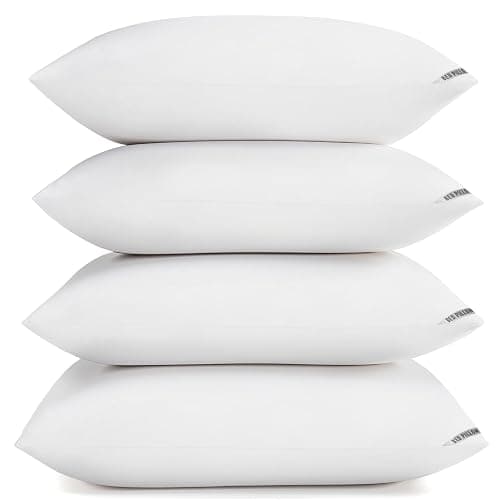 Piwaal Luxury Hotel Pillows for Sleeping 4 Pack,Bed Pillows Queen Size Set of 4,Down Alternative Filling,Pillows for Back,Stomach and Side Sleepers - Image 1