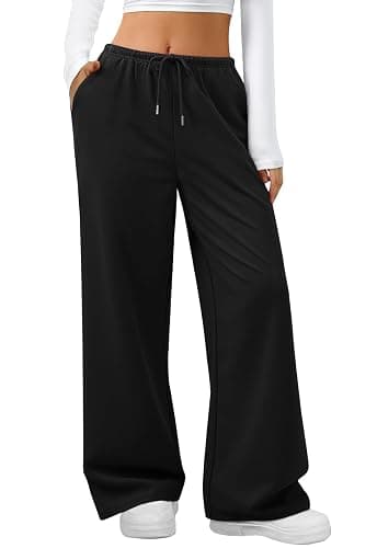 LYHIPSS Sweatpants Women Baggy Wide Leg Lounge Casual Pajama Sweat Pants - Image 1