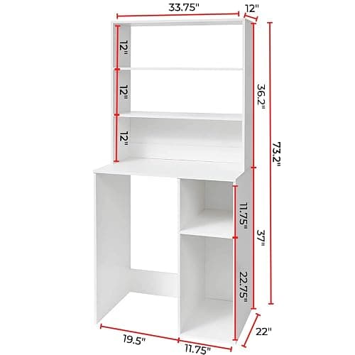 Yak About It Mini Fridge Dorm Station with Top Shelf - White thumbnail 3