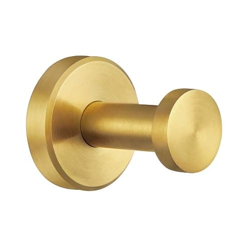 APLusee Brushed Dark Gold Towel Hook for Bathroom, 304 Stainless Steel Round Towel Hanger, Heavy Duty Wall Hook for Kitchen Garage Wall Mounted - Image 1