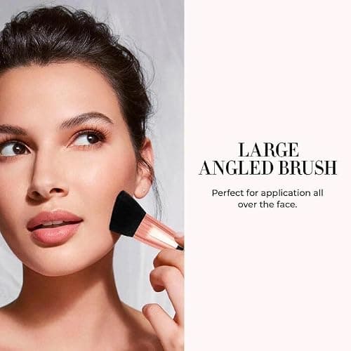 LUMINESS Silk Airbrush Spray Foundation & Buffing Brush Kit – Full Coverage Foundation & Dual-Sided Buffing Brush - Buildable Coverage, Anti-Aging Formula Hydrates & Moisturizes (Shade - Medium) thumbnail 6