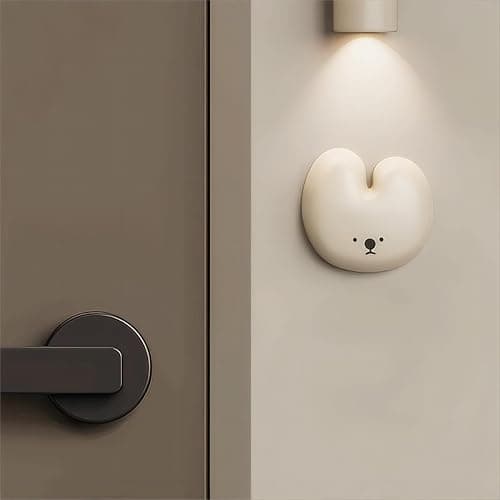 Elite Aiwei Wireless Doorbell, Cute Rabbit and Snow House Doorbell- Wireless remote control distance of 200 feet, 1 Receiver + 1 Transmitter- Cream White thumbnail 5