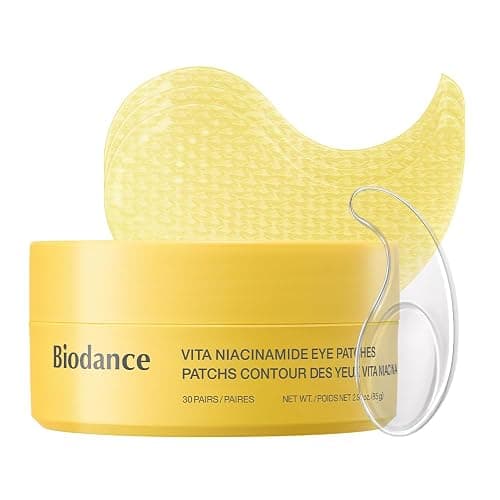 BIODANCE Hydrogel Eye Patches for Under Eye, Vita Niacinamide (60 Count) | Dull Spot Patches for Face & Uneven Skin Tone, Travel Essentials, Self Care Gifts for Women, Korean Skin Care - Image 1