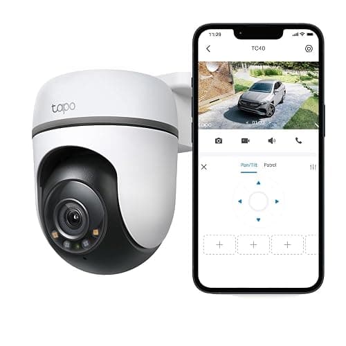 Tapo TC40 Full HD Pan/Tilt Outdoor Security Camera CCTV Camera 360° View | 1080p Wi-Fi Outdoor Camera, Person Detection, Color Night Vision, Motion Tracking, IP65, Two-Way Audio, No Monthly Fee, Alexa thumbnail 10