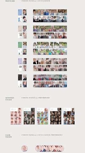 Seventeen An Ode 3rd Regular Album Version.5 Real-Black 104p PhotoBook+8p Mini Book+4p PhotoCard+Tracking thumbnail 4