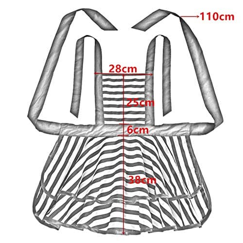 Hyzrz Lovely Handmade Cotton Retro Aprons for Women Girls Cake Kitchen Cook Apron for Mother's Gift (Red Dot) thumbnail 2