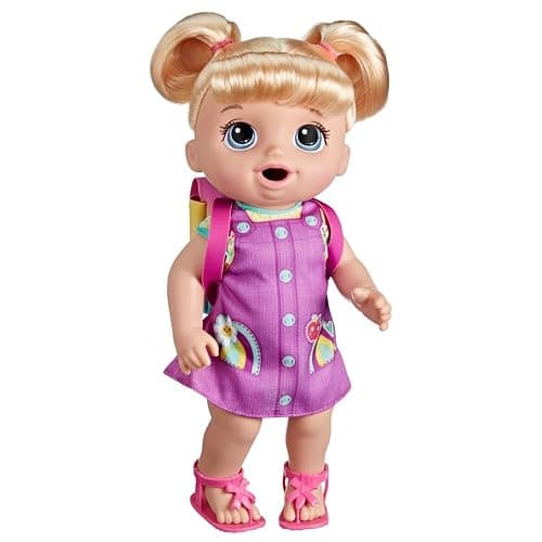 Baby Alive Time for School Baby Doll Set, 12 Inch, Back to School Toys for Girls & Boys, Blonde Hair, Preschool Gifts for Kids, Ages 3+ (Amazon Exclusive) thumbnail 4