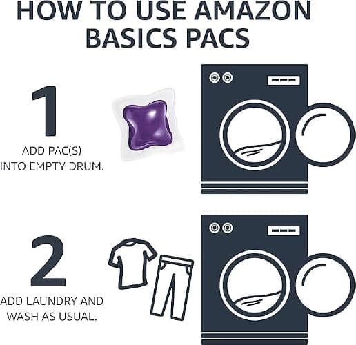 Amazon Basics Laundry Detergent Pacs, Lavender Scent, 120 Count (New Packaging) thumbnail 6