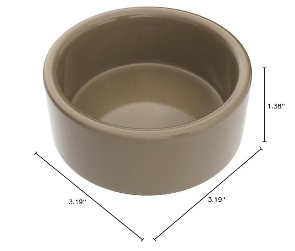Kaytee Stoneware Ceramic Pet Hamster Bowl, Brown, 3-Inch thumbnail 5