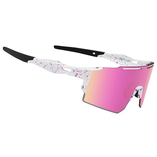 OULAIQI Polarized Sports Sunglasses for Men Women, Cycling, Running, Hiking & Baseball Glasses - Image 1