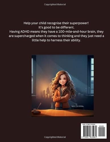 The Girl With The 100 Mile An Hour Brain!: ADHD Superpower book - Paperback thumbnail 2