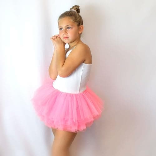 My Lello Big Girls 10-Layer Short Ballet Tulle Tutu Skirt (4T-10yr) thumbnail 2
